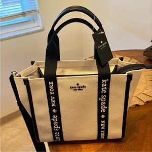 NWOT Kate Spade canvas tote.